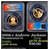 2008-s Andrew Jackson Proof Presidential Dollar  F