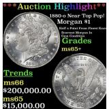 ***Major Highlight*** 1880-o Morgan Dollar Near To