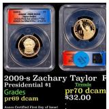 2009-s Zachary Taylor Proof Presidential Dollar  F