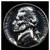 1962 Proof Jefferson Nickel 5c Grades GEM++ Proof