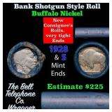 Buffalo Nickel Shotgun Roll in Old Bank Style 