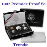 1997 United States Premier Silver Proof Set in Dis