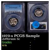 PCGS 1970-s Jefferson Nickel PCGS Sample 5c PCGS