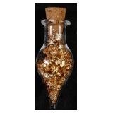 Scarce 2.5ml Glass Vial With Cork of 100% Pure Gol