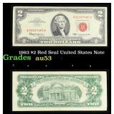 1963 $2 Red Seal United States Note Grades Select