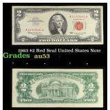 1963 $2 Red Seal United States Note Grades Select