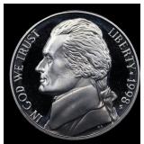 1998-s Proof Jefferson Nickel 5c Grades GEM++ Proo