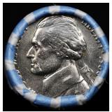 BU Shotgun Jefferson 5c roll, 1980-d 40 pcs Bank $