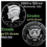 1993-s Proof Kennedy Half Dollar Silver 50c Graded