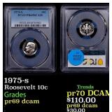 PCGS 1975-s Proof Roosevelt Dime 10c pr69 dcam PCG