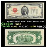 1928G $2 Red Seal United States Note Grades Select