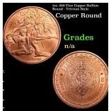 1oz .999 Fine Copper Bullion Round - Trivium Style