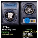 PCGS 1977-s Proof Kennedy Half Dollar 50c pr69 dca