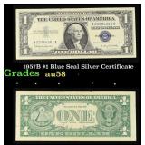 1957B $1 Blue Seal Silver Certificate Grades Choic