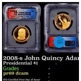 2008-s John Quincy Adams Proof Presidential Dollar