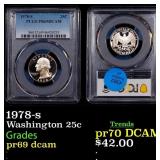 PCGS 1978-s Proof Washington Quarter 25c PCGS