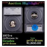 1975-s Proof Jefferson Nickel 5c SEGS