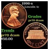 1996-s Proof Lincoln Cent 1c Grades GEM++ Proof De