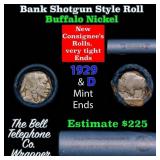 Buffalo Nickel Shotgun Roll in Old Bank Style 