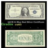 1957B $1 Blue Seal Silver Certificate Grades Gem C