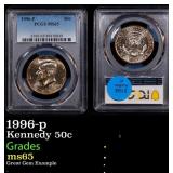 PCGS 1996-p Kennedy Half Dollar 50c PCGS
