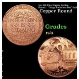 1oz .999 Fine Copper Bullion Round -  "Happy Labor