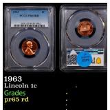 PCGS 1963 Proof Lincoln Cent 1c PCGS