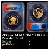 2008-s MARTIN VAN BUREN Proof Presidential Dollar