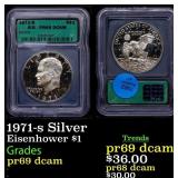 1971-s Silver Proof Eisenhower Dollar $1 ICG