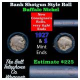 Buffalo Nickel Shotgun Roll in Old Bank Style 