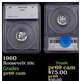 1960 Proof Roosevelt Dime 10c SEGS