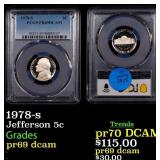 PCGS 1978-s Proof Jefferson Nickel 5c PCGS