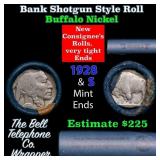 Buffalo Nickel Shotgun Roll in Old Bank Style 