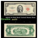 1953A $2 Red Seal United States Note Grades Select