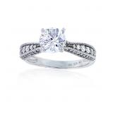 Decadence Sterling SIlver 7mm Round Cut Rev Tapere