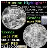 ***Major Highlight*** 1935-s Mercury Dime Near Top