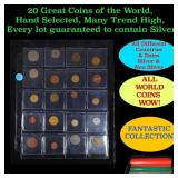 20 Great Coins of the World, hand selected, many t