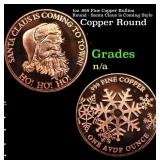 1oz .999 Fine Copper Bullion Round - Santa Claus i
