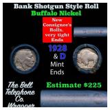 Buffalo Nickel Shotgun Roll in Old Bank Style 