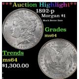 ***Major Highlight*** 1892-p Morgan Dollar $1 ms64