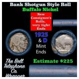 Buffalo Nickel Shotgun Roll in Old Bank Style 