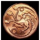 1oz .999 Fine Copper Bullion Round -  Inflation Dr