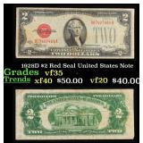 1928D $2 Red Seal United States Note Grades vf++
