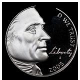 2005-s Western Waters Proof Jefferson Nickel 5c Gr