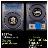 PCGS 1977-s Proof Jefferson Nickel 5c PCGS
