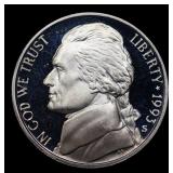 1993-s Proof Jefferson Nickel 5c Grades GEM++ Proo