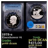 PCGS 1978-s Proof Eisenhower Dollar 1 pr69 dcam PC