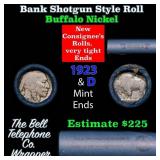 Buffalo Nickel Shotgun Roll in Old Bank Style 