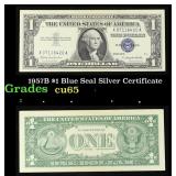 1957B $1 Blue Seal Silver Certificate Grades Gem C