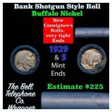 Buffalo Nickel Shotgun Roll in Old Bank Style 